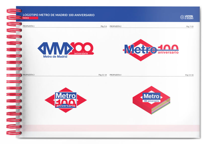 Logotipo Metro de Madrid 100 aniversario (concurso) 2