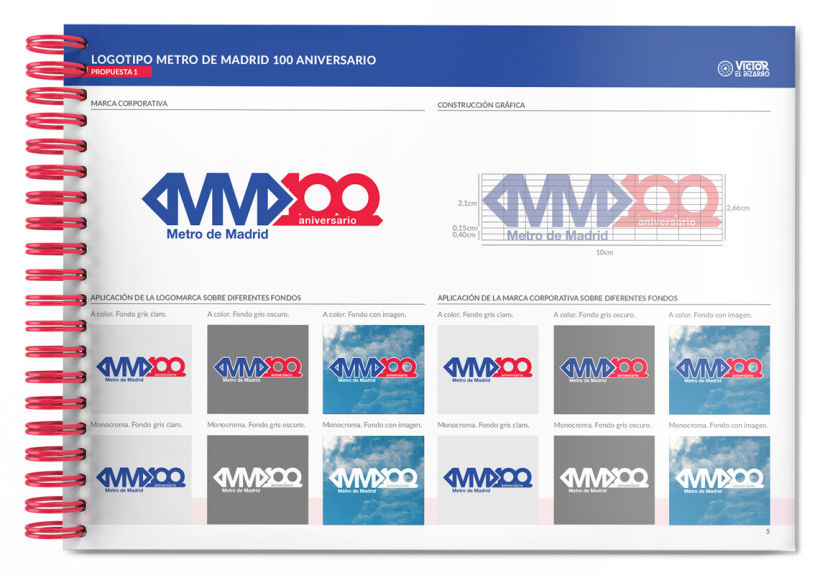 Logotipo Metro de Madrid 100 aniversario (concurso) 6