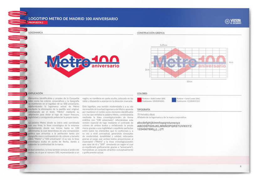 Logotipo Metro de Madrid 100 aniversario (concurso) 10