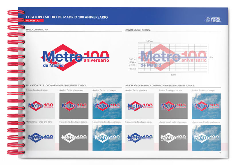 Logotipo Metro de Madrid 100 aniversario (concurso) 11