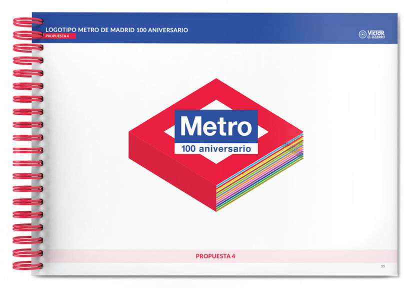 Logotipo Metro de Madrid 100 aniversario (concurso) 18