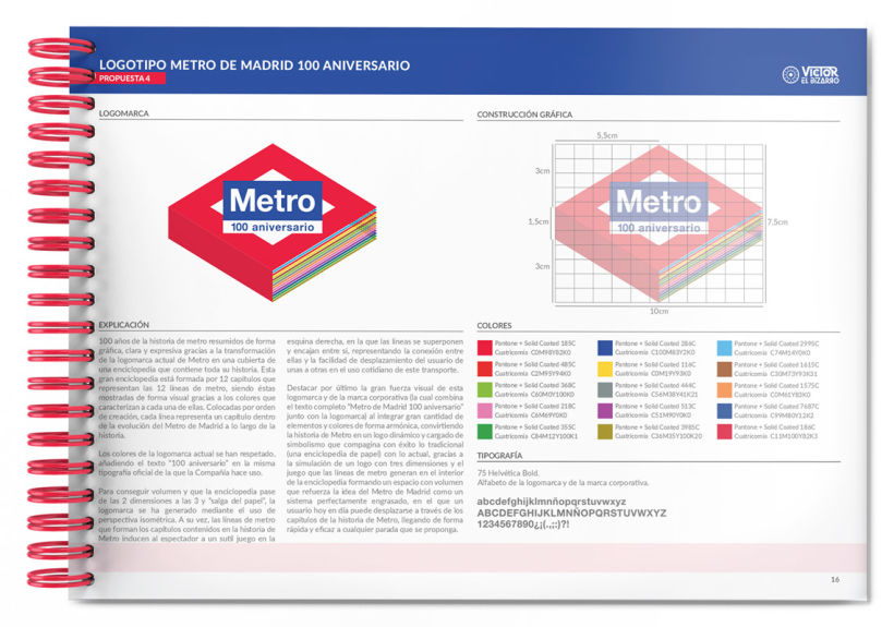 Logotipo Metro de Madrid 100 aniversario (concurso) 20