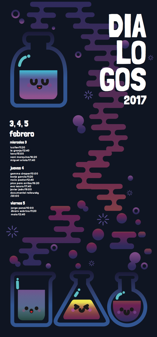 Cartel para el evento Diálogos de la EASD 2017 0