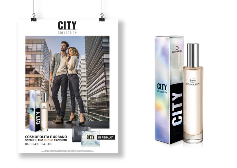 CITY. Diseño de packaging / Arte del visual de campaña.