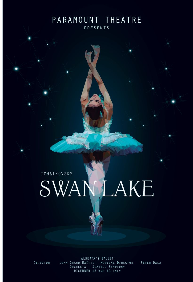 Swan Lake - Low poly  0