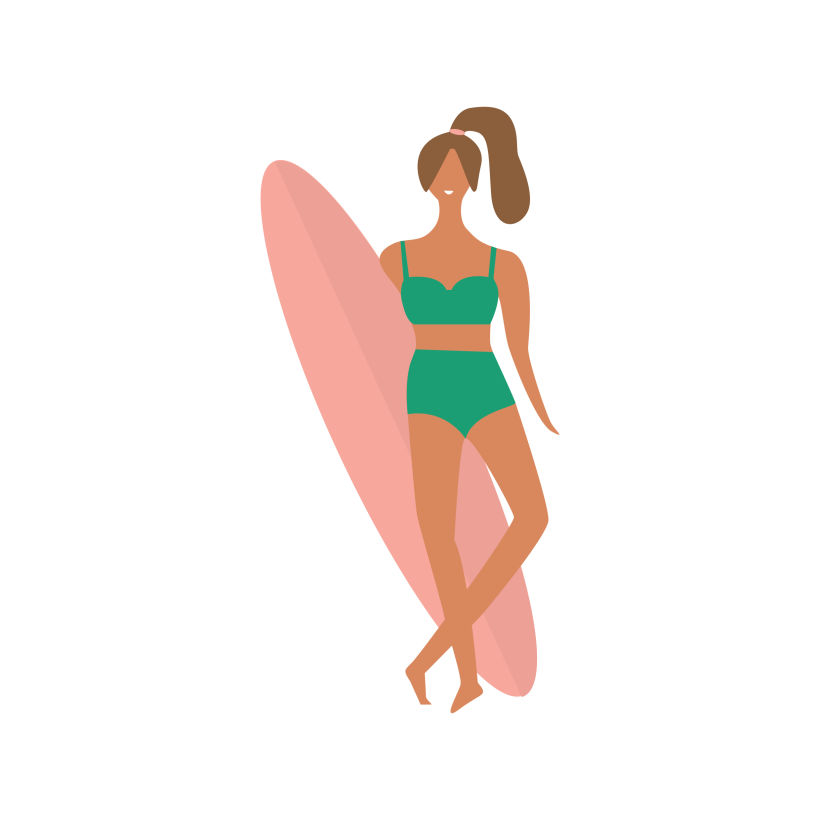 Surf Girl -1