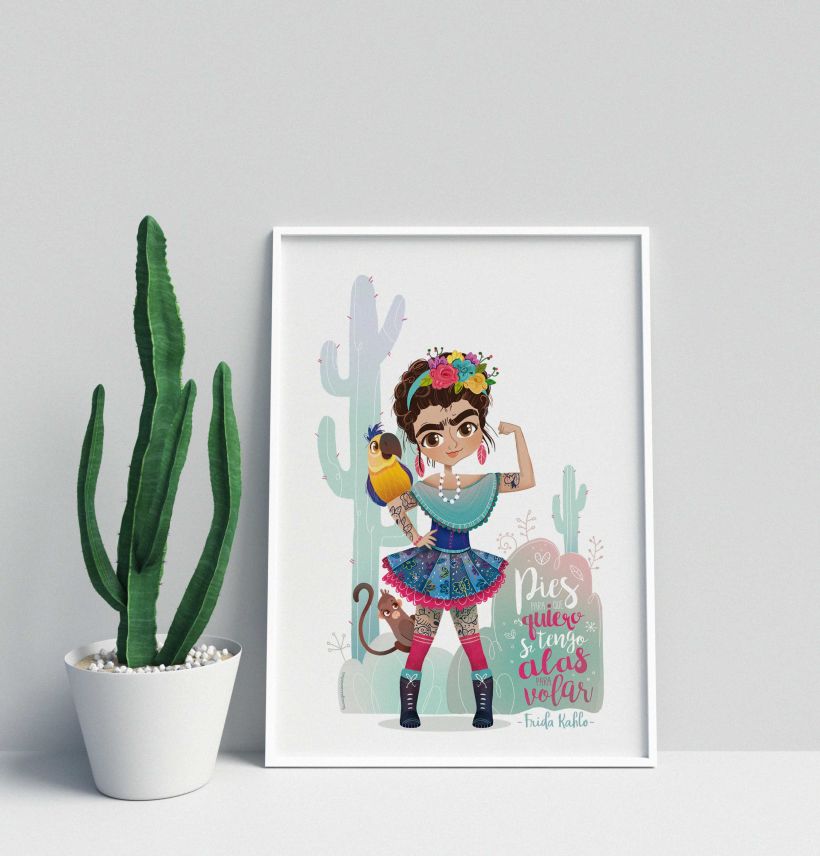 Frida Kahlo. Ilustración infantil 4