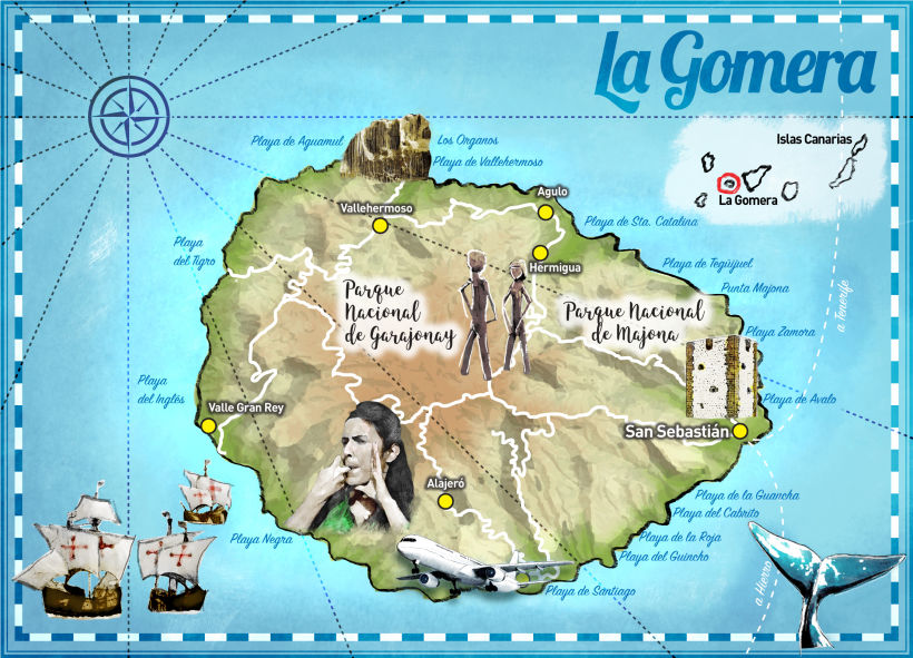 Mapa de La Gomera 0