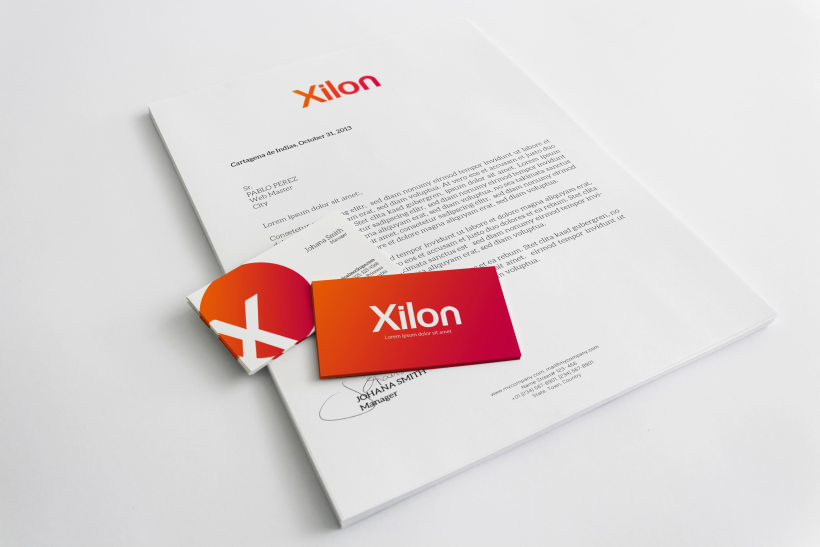 Propuestas imagen corporativa para la compañía Xilon Solutions 2