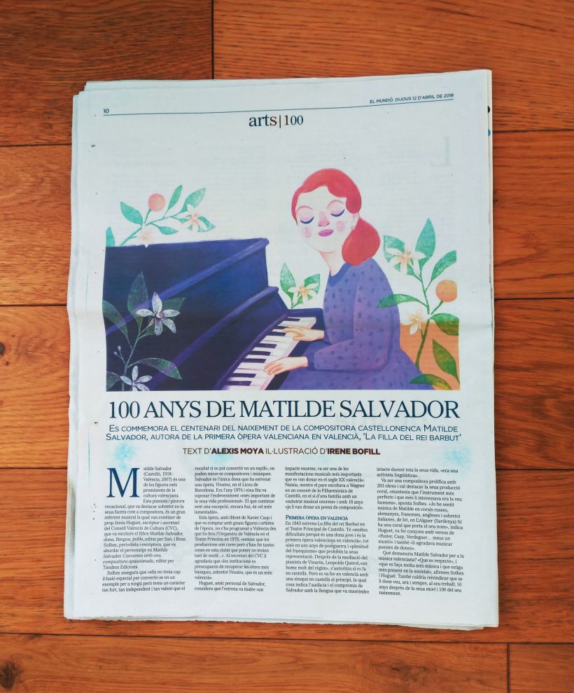 100 años sin Matilde Salvador, Revista ARTS (El Mundo) 1