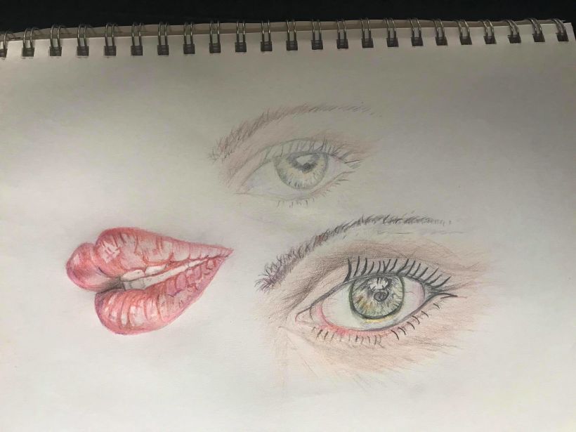 Mi Proyecto del curso:  Retrato realista con lápices de colores 0