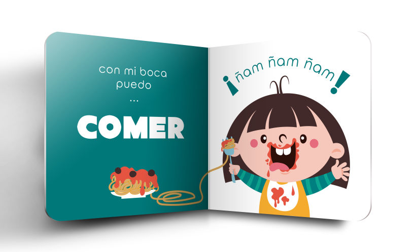 Mi Proyecto del curso:  Ilustración y diseño de libros infantiles - "MIRA, TENGO UNA BOCA" 1