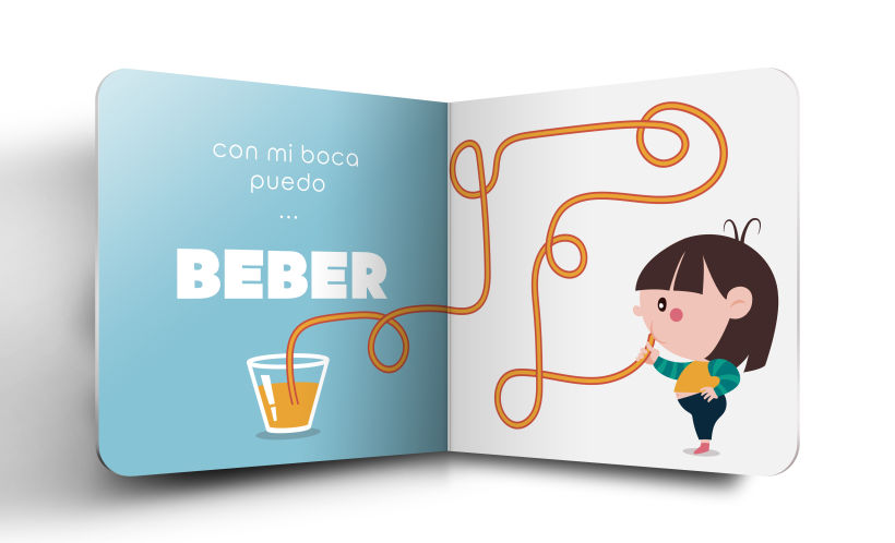 Mi Proyecto del curso:  Ilustración y diseño de libros infantiles - "MIRA, TENGO UNA BOCA" 2