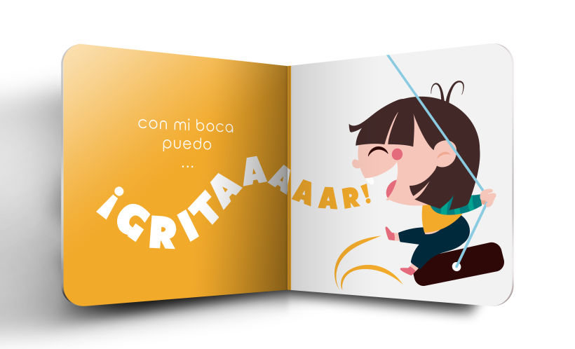 Mi Proyecto del curso:  Ilustración y diseño de libros infantiles - "MIRA, TENGO UNA BOCA" 4