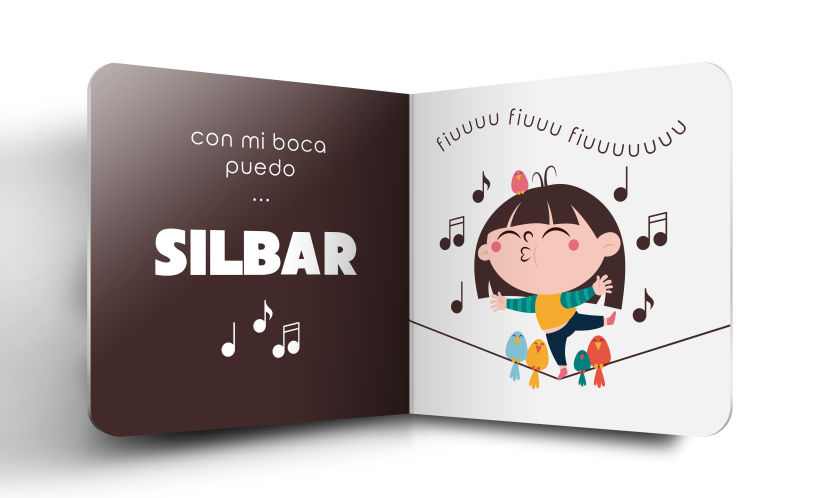 Mi Proyecto del curso:  Ilustración y diseño de libros infantiles - "MIRA, TENGO UNA BOCA" 5