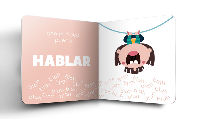Mi Proyecto del curso:  Ilustración y diseño de libros infantiles - "MIRA, TENGO UNA BOCA" 6