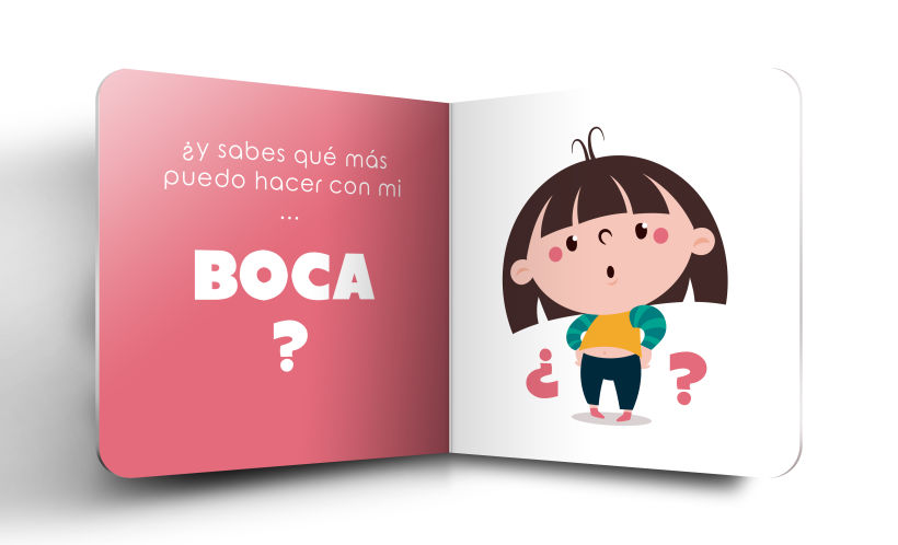 Mi Proyecto del curso:  Ilustración y diseño de libros infantiles - "MIRA, TENGO UNA BOCA" 8