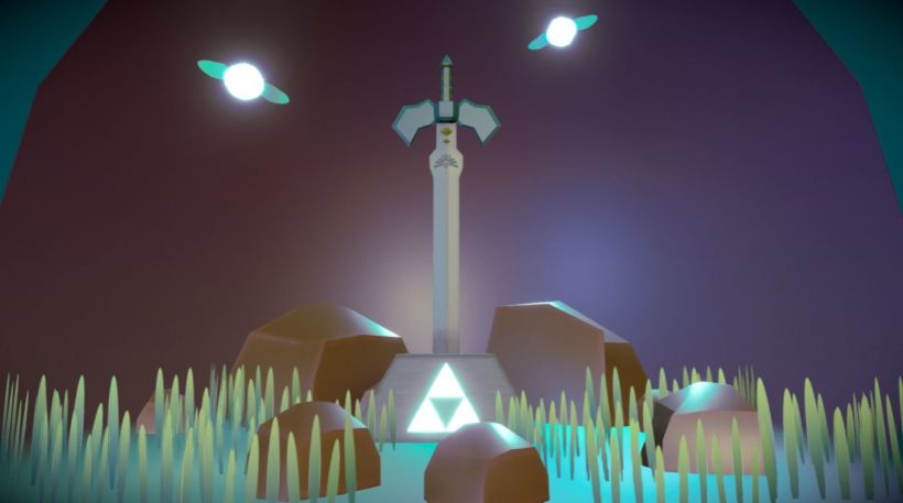 Master Sword (Low Poly) -1