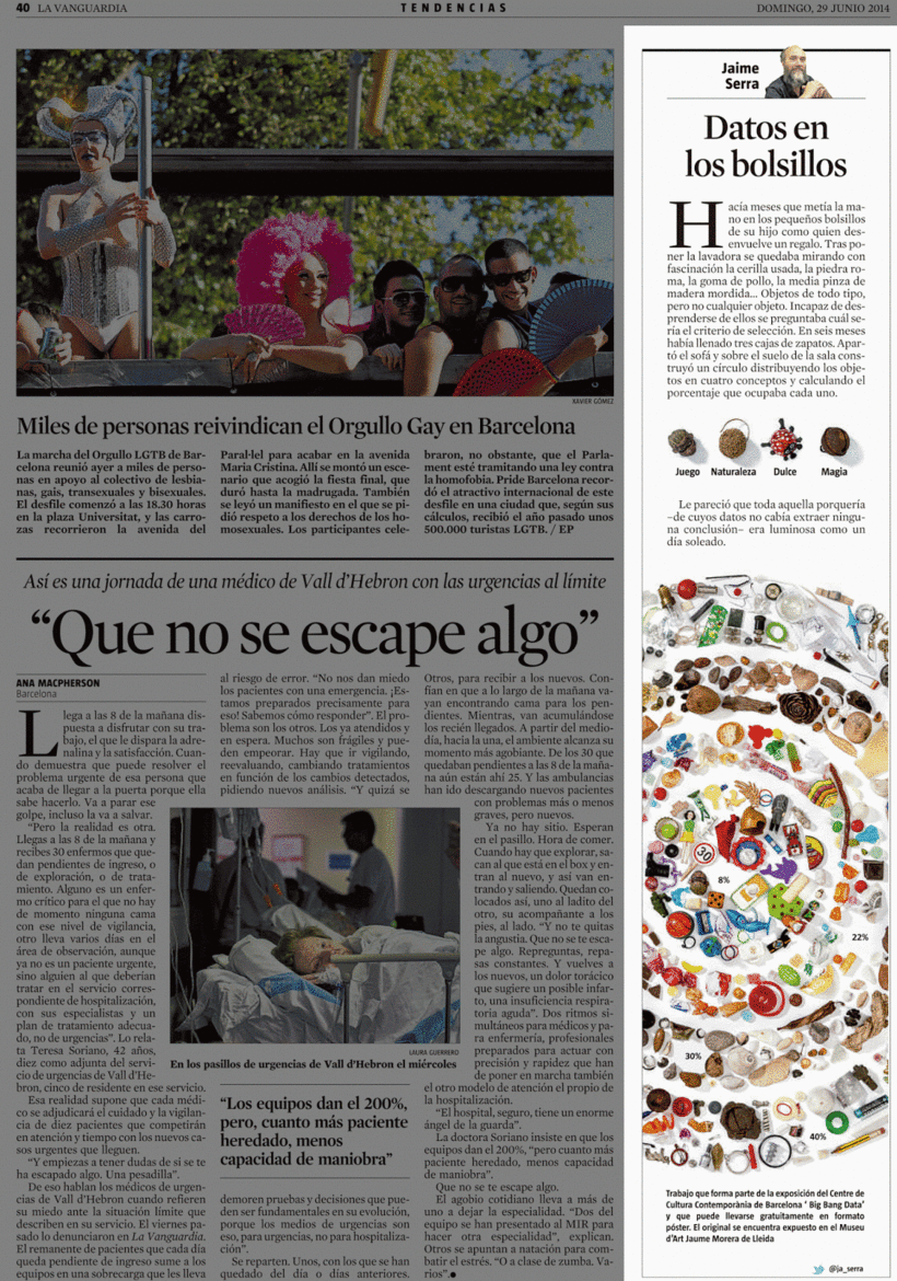 'La Vanguardia' España, 29 de junio del 2014
