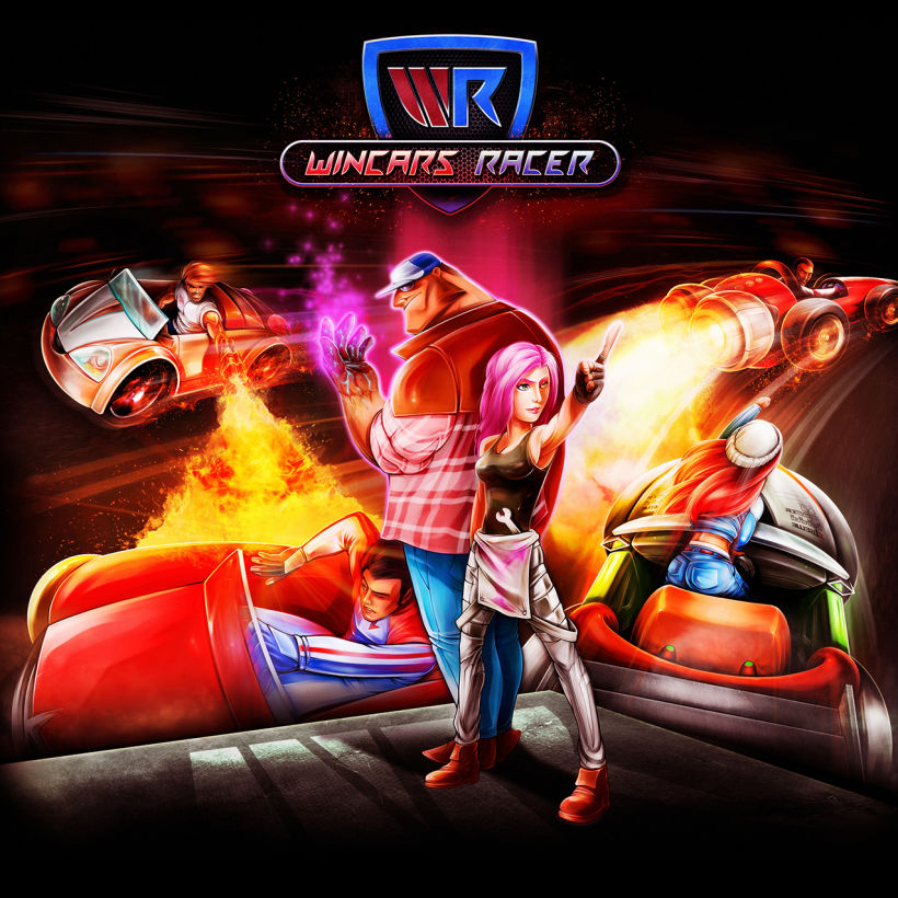 WINCARS RACER. Videojuego indy de carreras estilo "Mario Kart", desarrollado en DragonJam Studios. 20
