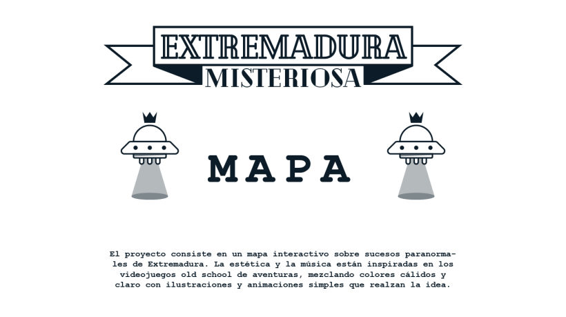 Extremadura Misteriosa - Mapa Interactivo (Motion Graphic) 0