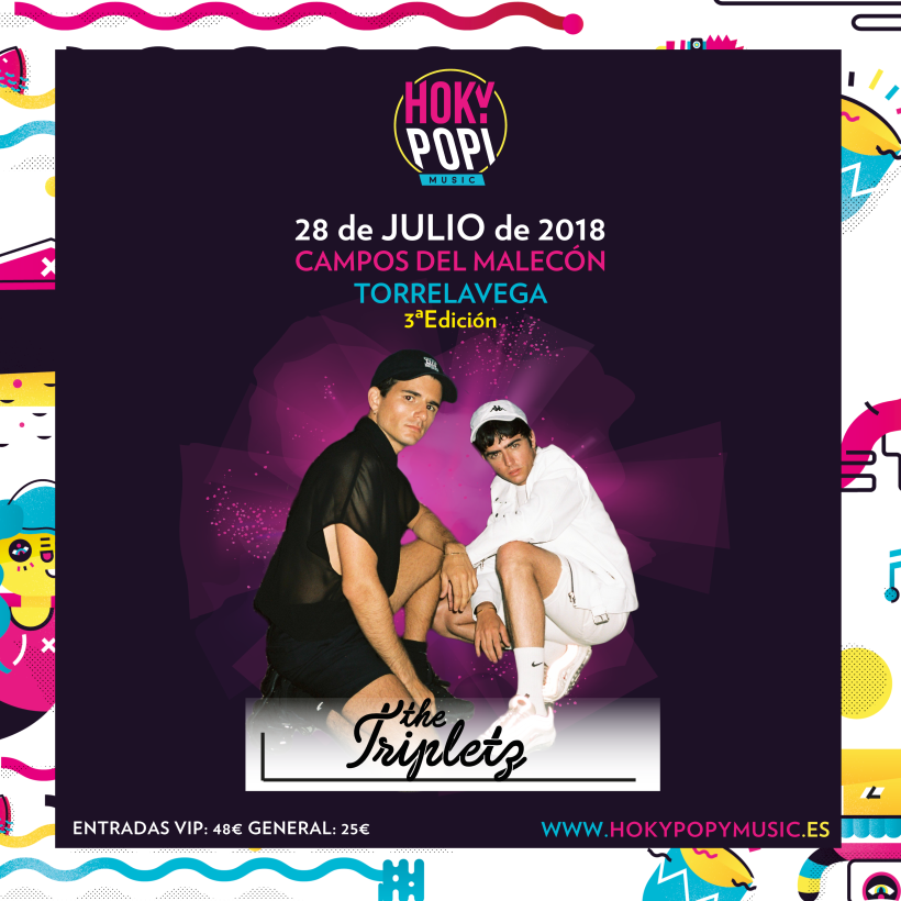 Diseño Cartel Hoky Popi Music 2018 5