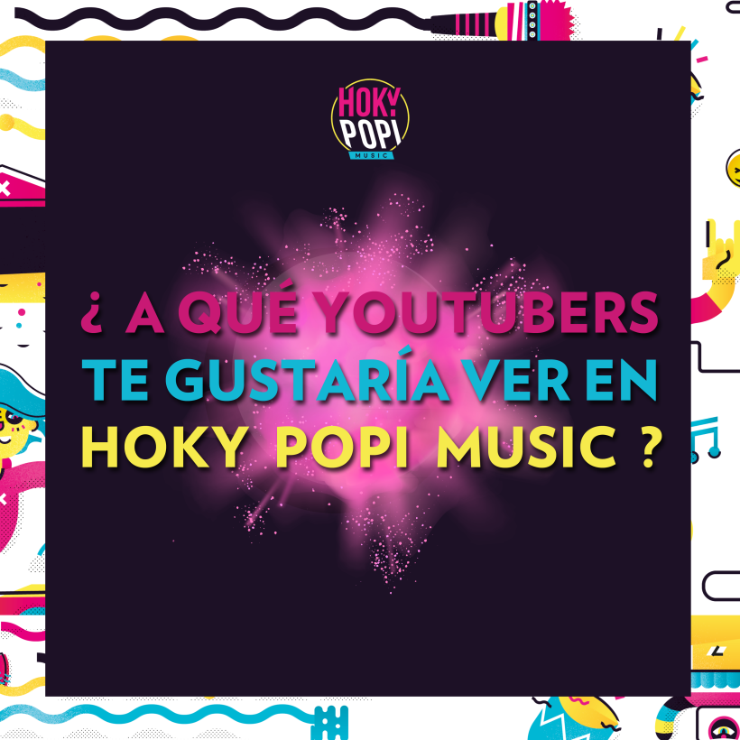 Diseño Cartel Hoky Popi Music 2018 6