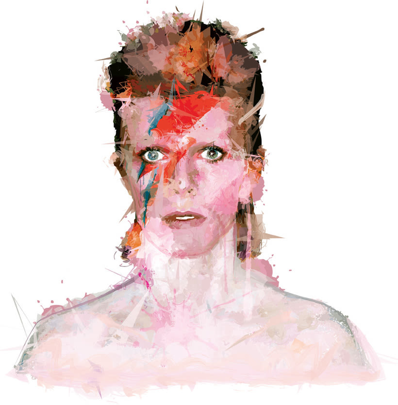 La comunidad Domestika homenajea a David Bowie con diversas técnicas  1