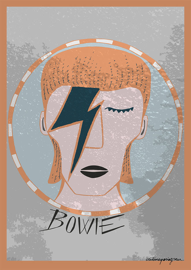 La comunidad Domestika homenajea a David Bowie con diversas técnicas  11