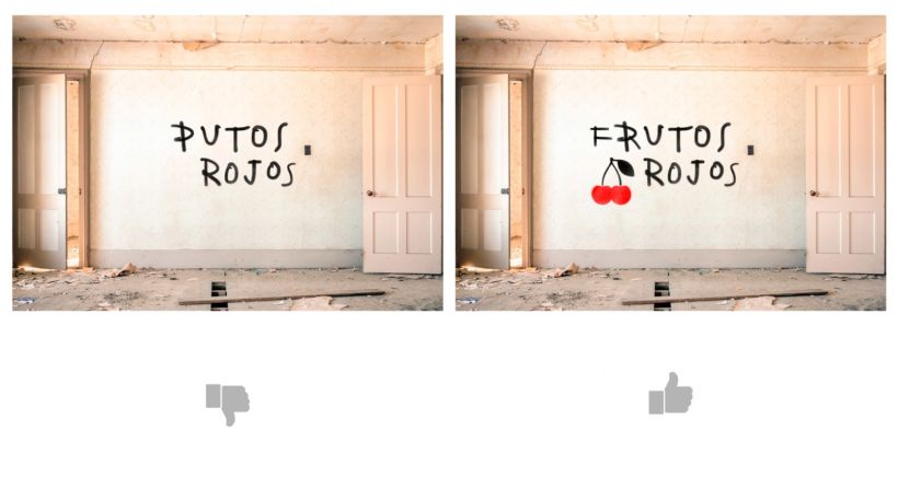 Diego Mir convierte las pintadas de odio en mensajes positivos con sus diseños 8