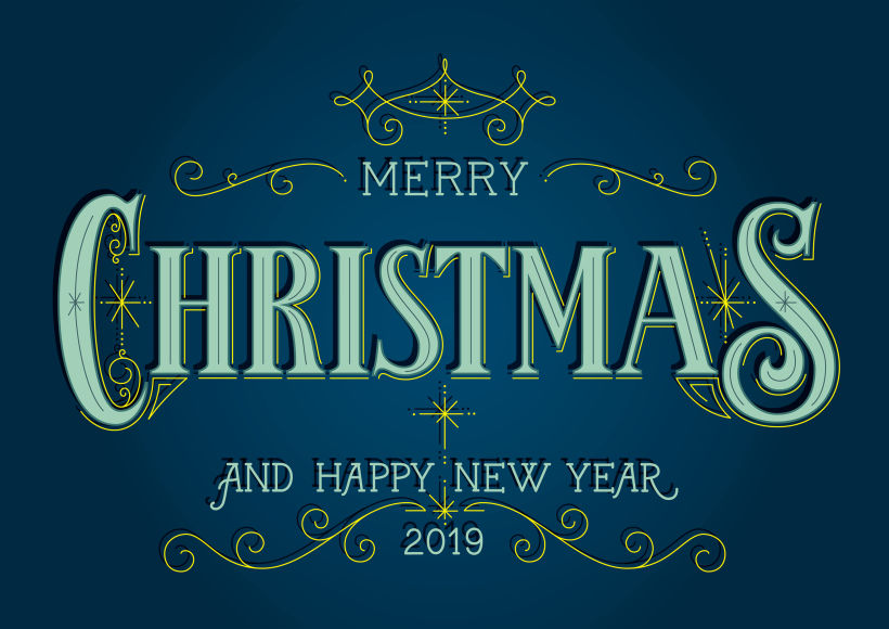 Postal Merry Christmas & Happy 2019  13