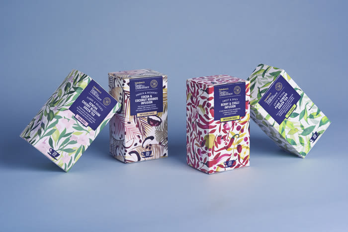 Diseño de estampados para packaging de té 2