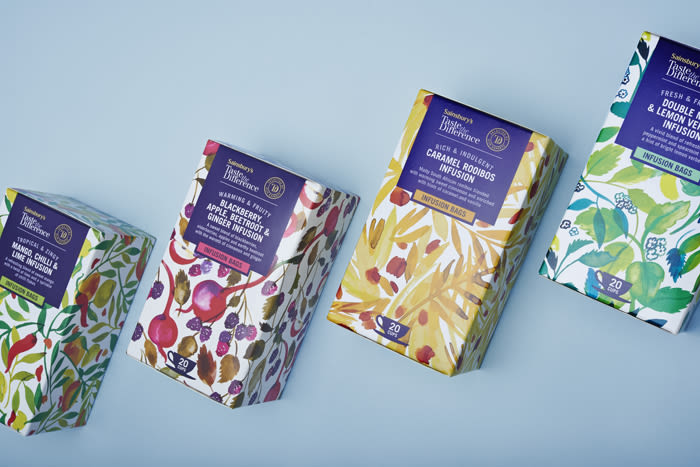 Diseño de estampados para packaging de té 3