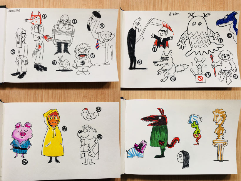 Wilson - Mi Proyecto del curso: Técnicas creativas de diseño e ilustración de personajes 4