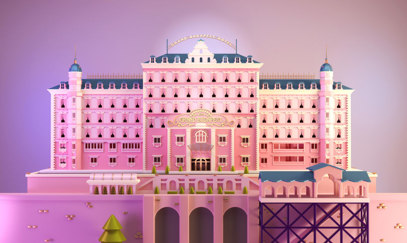 The Grand Hotel Budapest en formato 3D por Santiago Moriv 1