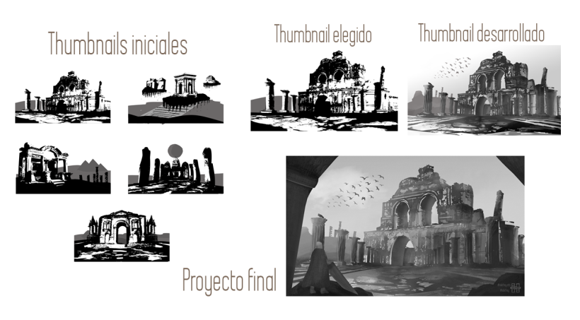 Concept art para videojuegos: Ruinas de Tolonte 2