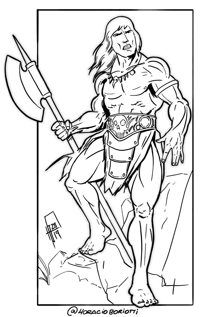 Mi Proyecto del curso: Ilustración para cómics: anatomía de un superhéroe. Espero atentamente cualquier tipo de corrección, muchas gracias Ariel! 1