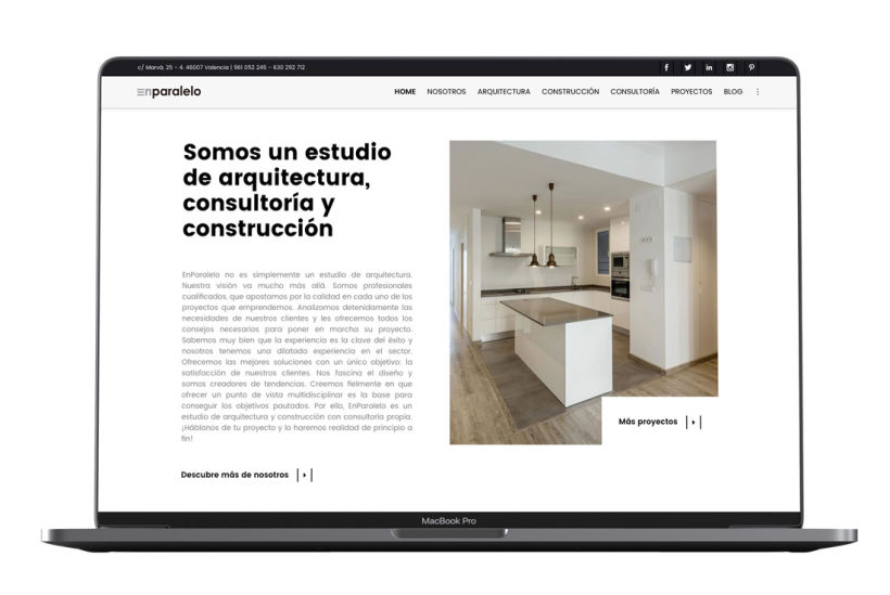 EnParalelo - Branding, diseño web y marketing de contenidos para estudio de arquitectura 3