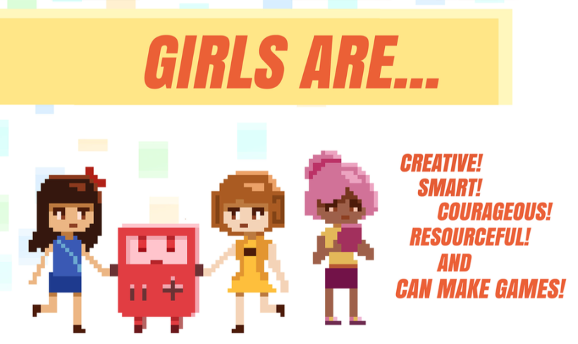 Imagen producida en uno de los workshops del proyecto 'Girls Make Games'