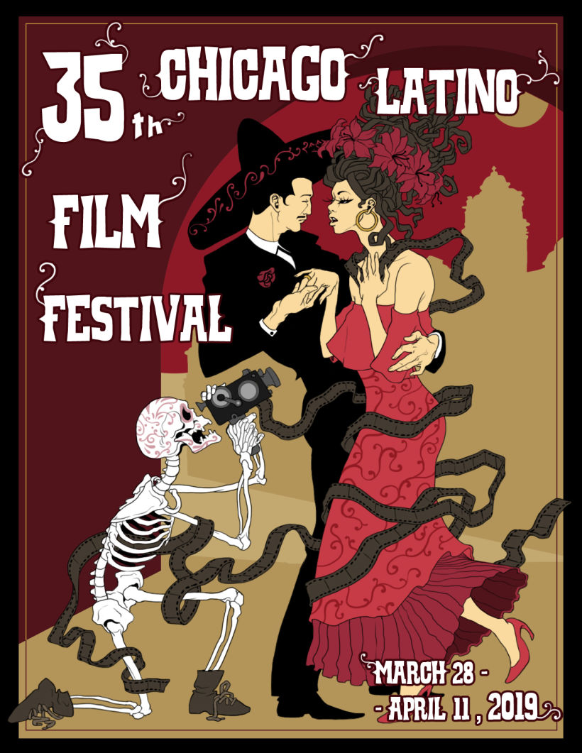 Poster design for Chicago latino film festival -1