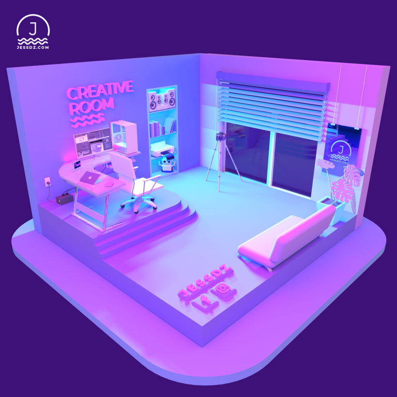 Creative Room - Modelado 3D 2