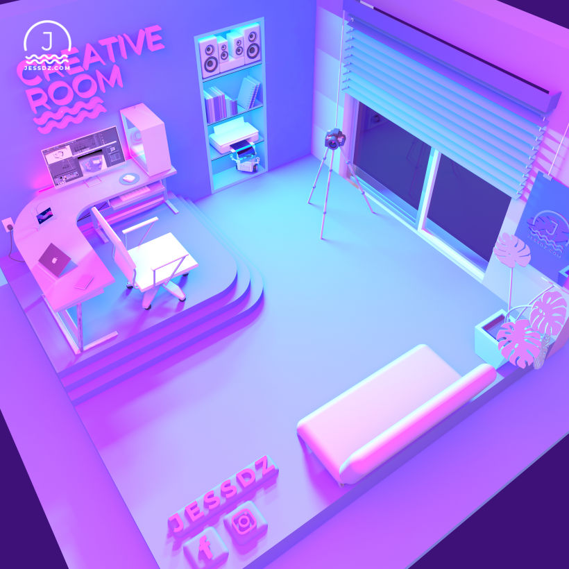 Creative Room - Modelado 3D 3