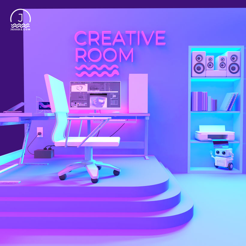 Creative Room - Modelado 3D 4