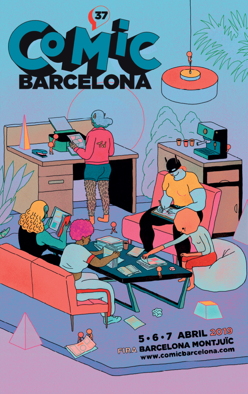 Cartel de Ana Galvañ para el Comic Barcelona 2019