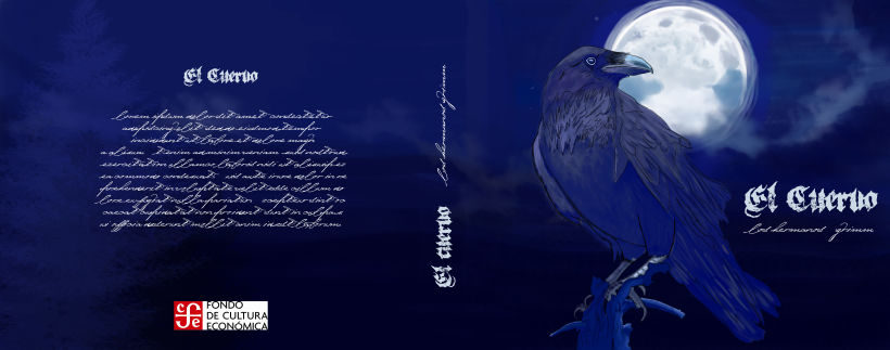 El Cuervo: Ilustración digital para cuentos infantiles -1