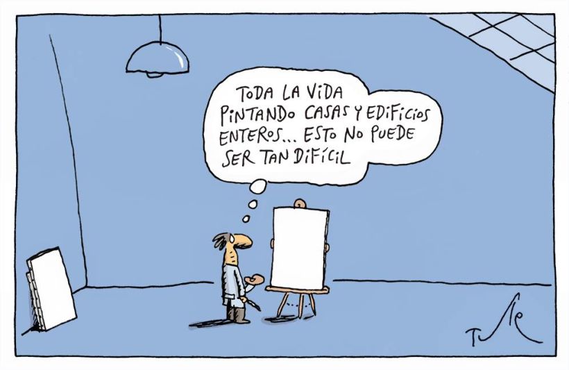 Otra de las viñetas diarias de Tute en el diario La Nación.