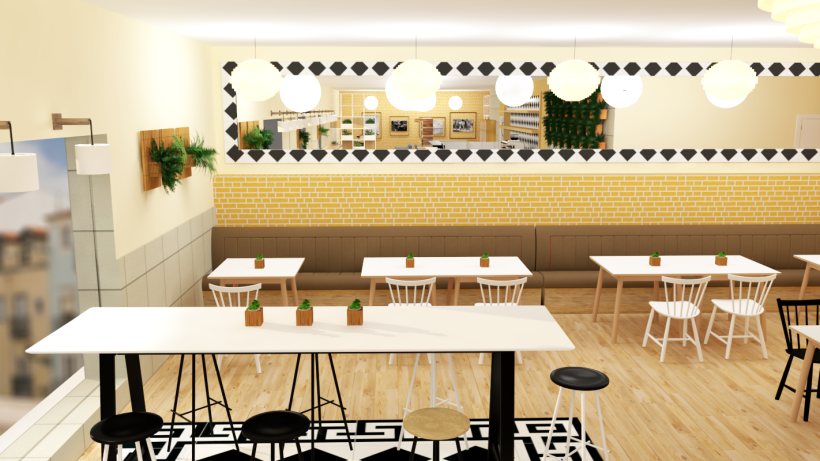 My project in Diseño de interiores para restaurantes course 3