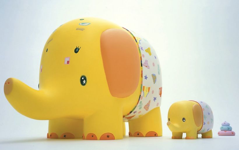 Chinatsu Ban, 'V W X Yellow Elephant Underwear / H I J Kiddy Elephant', 2005.