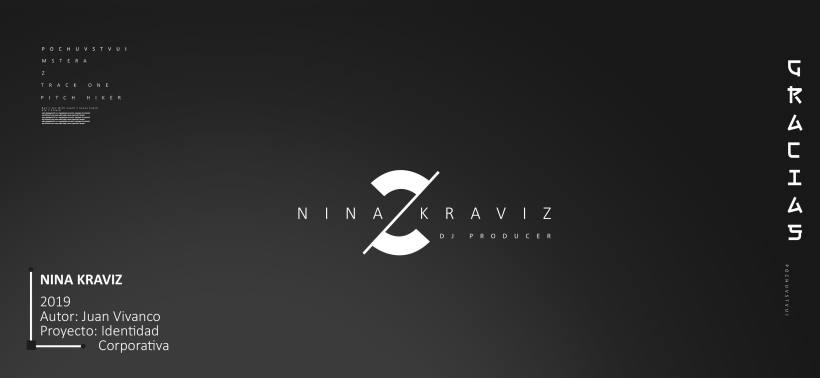 Identidad Corporativa DJ Nina Kraviz producer 8