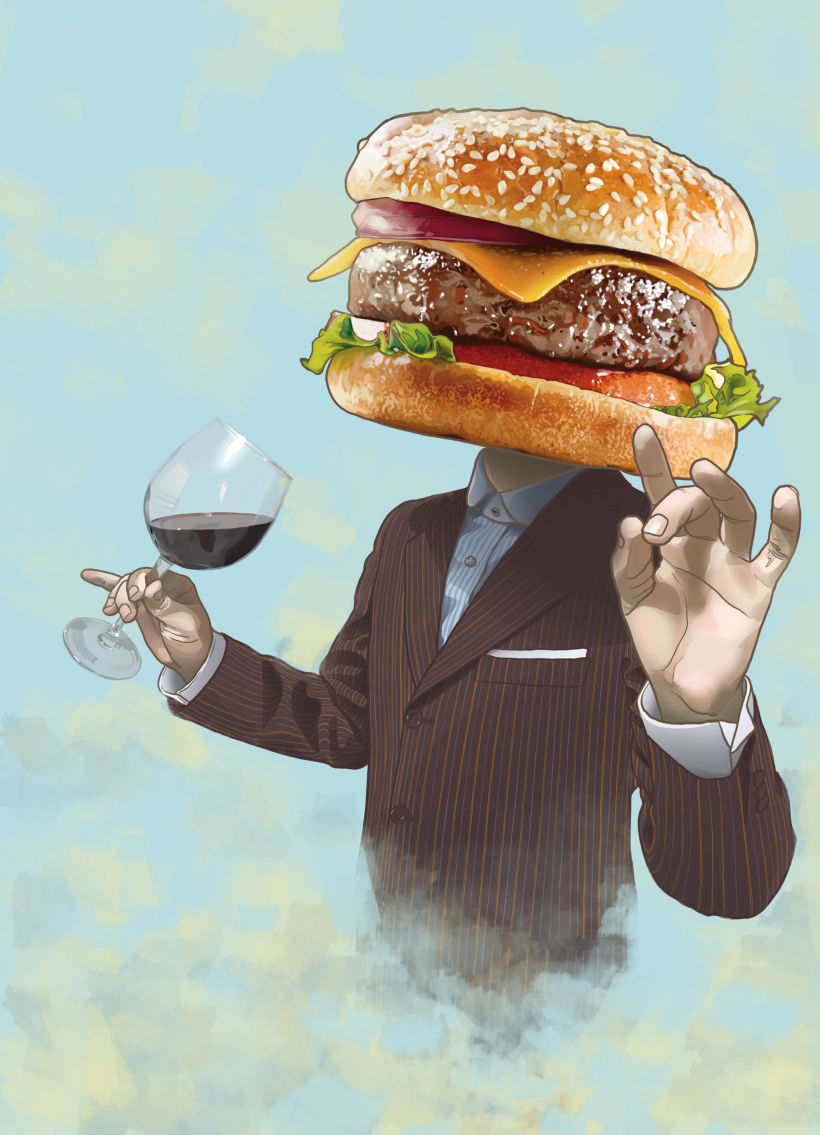 Gourmet Burger Portrait -1
